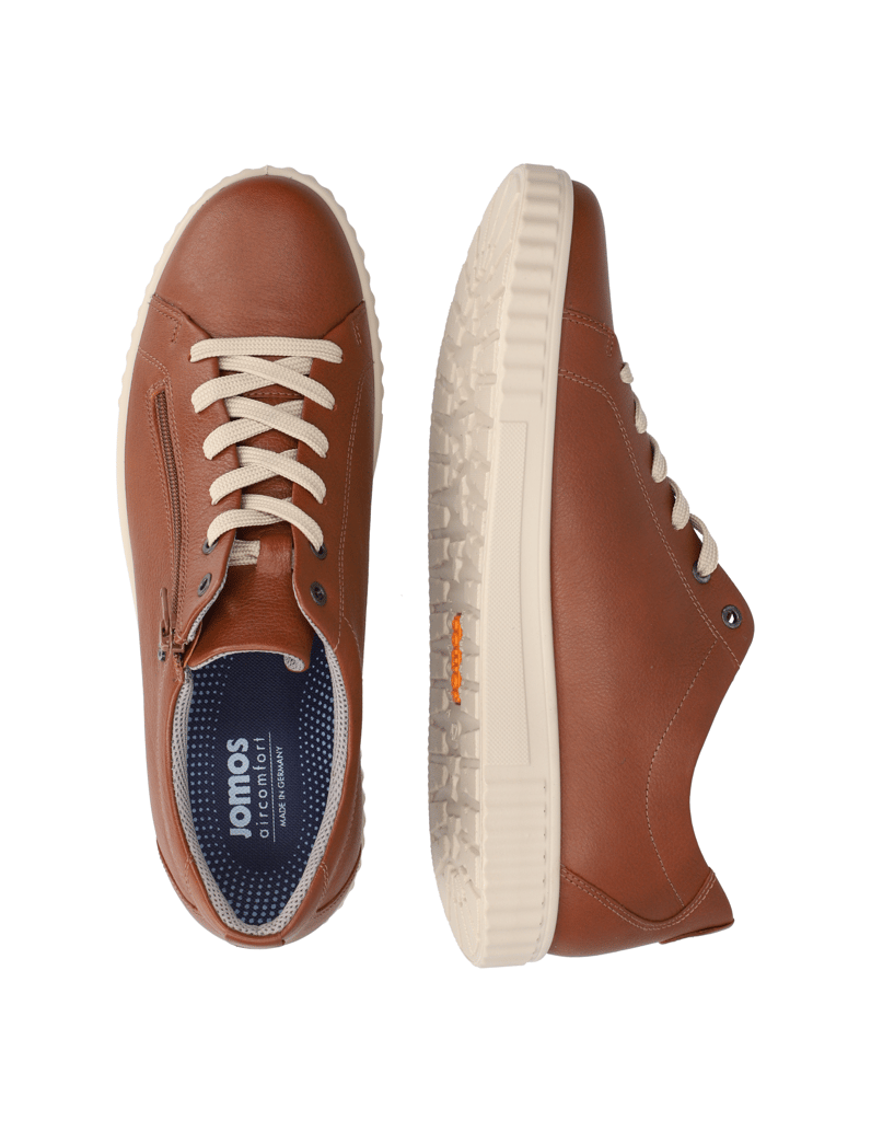 Jomos-hladká-kůže-tenisky-hnědá