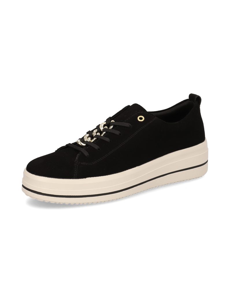 Remonte-Veloursleder-Sneaker-schwarz