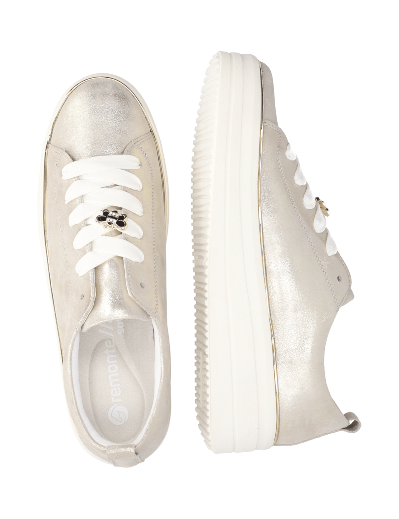 Remonte-velúr-tenisky-béžová