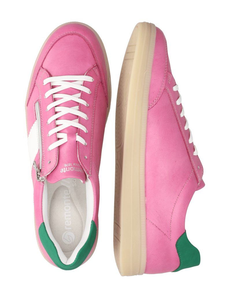 Remonte-hladká-koža-tenisky-ružová