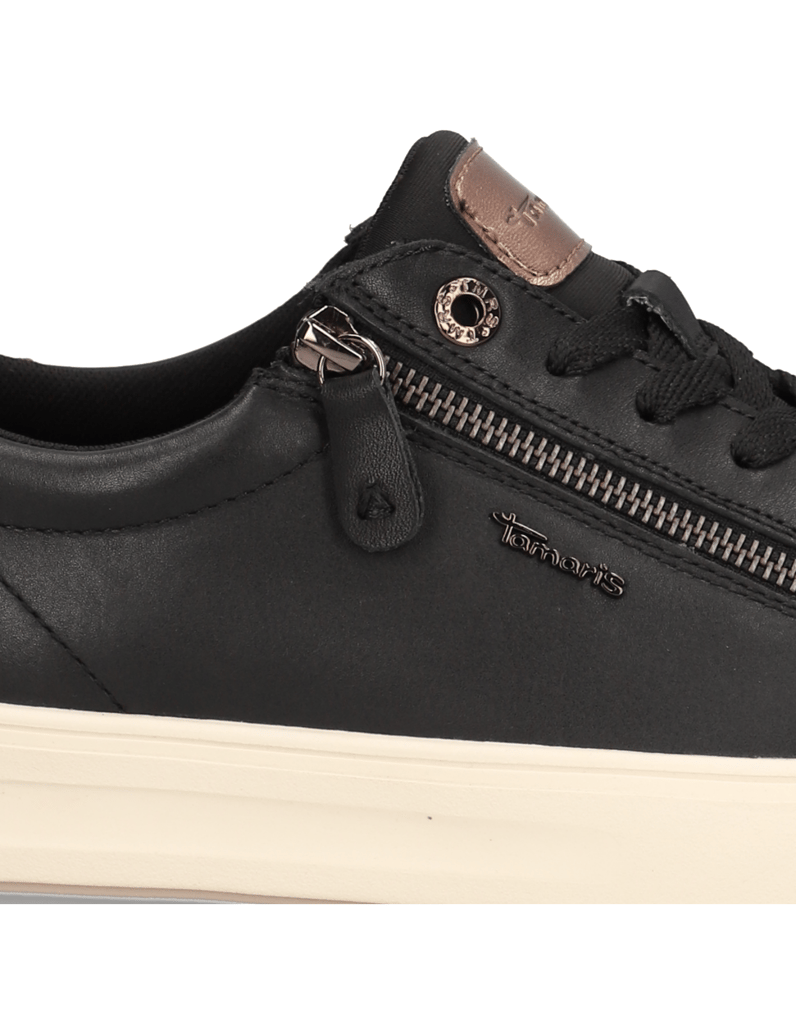 TAMARIS-Comfort-kombinace-kůže-tenisky-černá