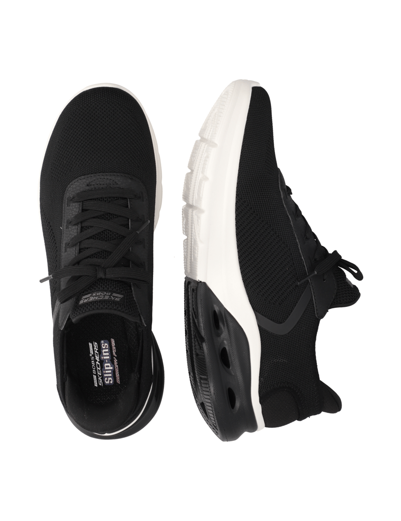 Skechers-FIXED-LACE-UP-GLIDE-STEP-schwarz