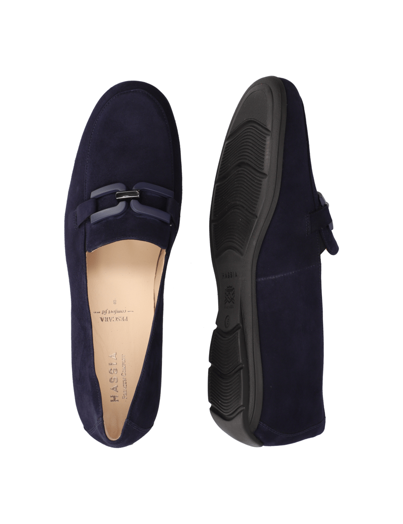 HASSIA-Veloursleder-Slipper-blau
