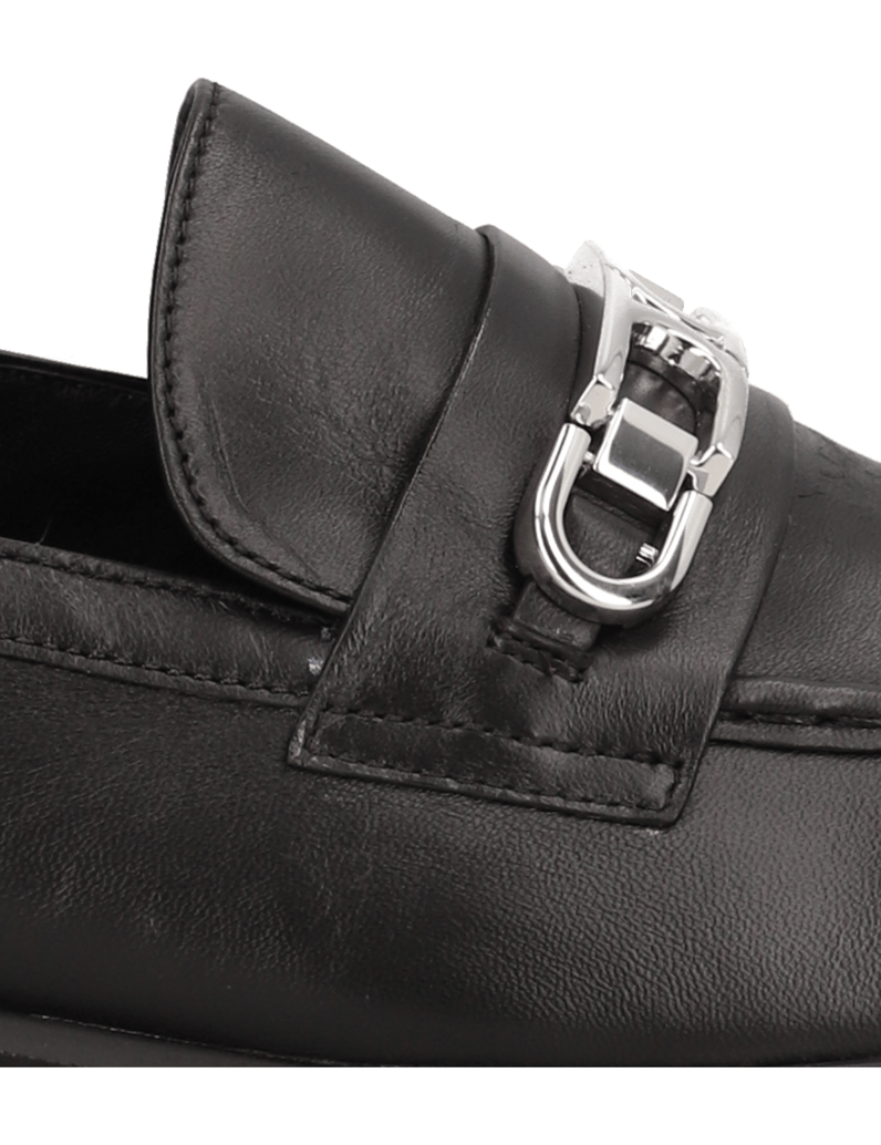 Högl-hladká-kůže-klasické-nazouvací-boty-černá