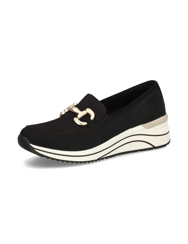 Remonte-kombinácia-s-kožou-klasická-nazúvacia-ob-čierna