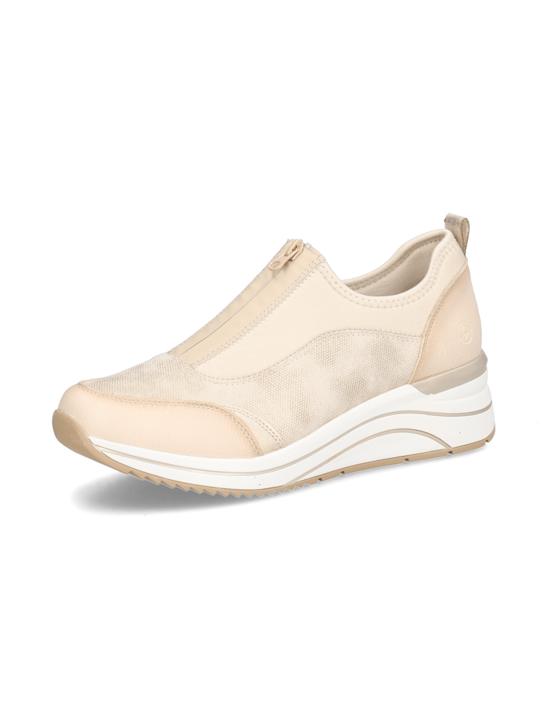 Remonte-textil-klasická-nazúvacia-obuv-béžová