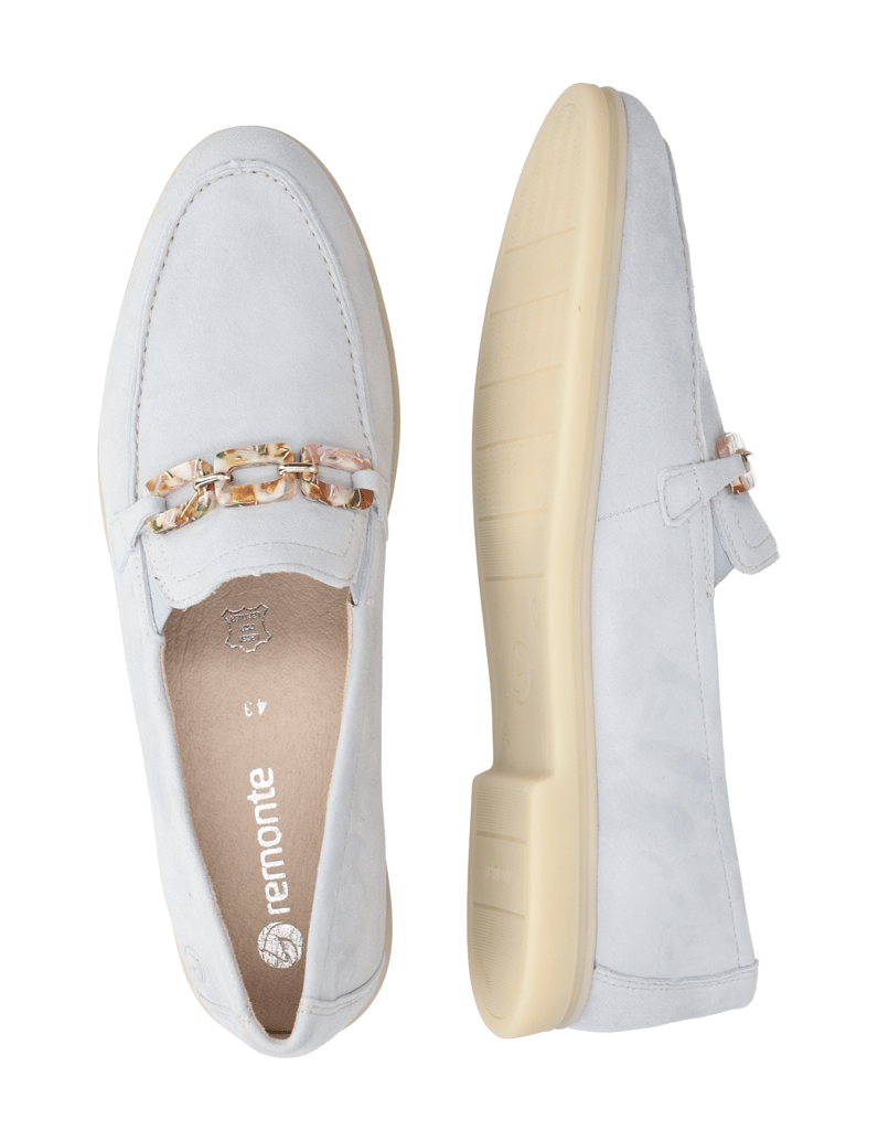 Remonte-velúr-klasická-nazúvacia-obuv-béžová
