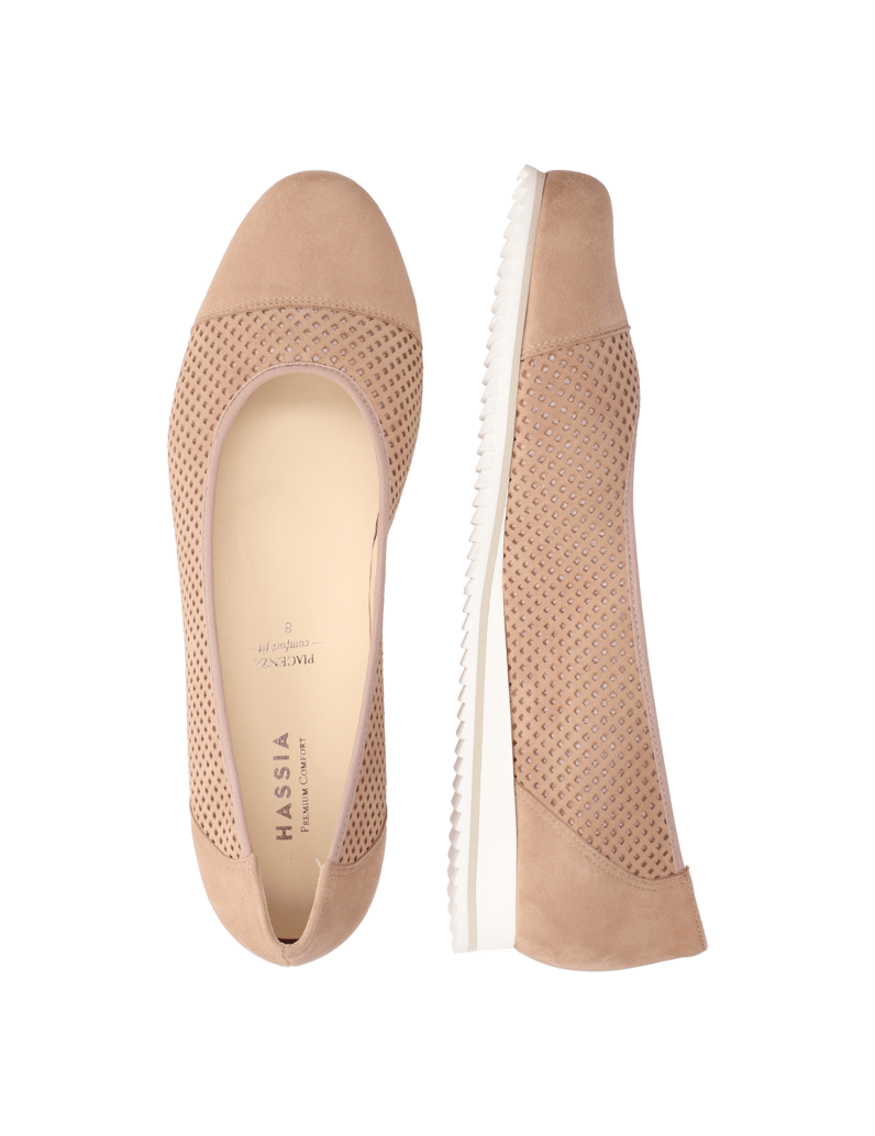 HASSIA-Veloursleder-Ballerina
