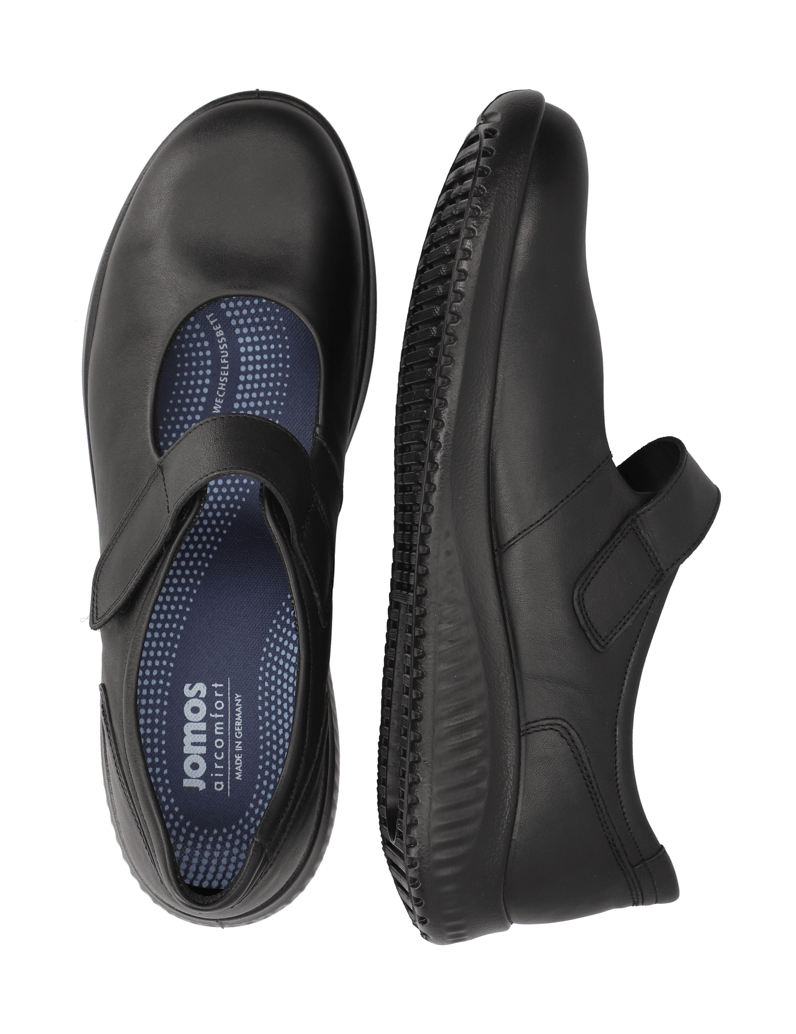 Jomos-Glattleder-Ballerina-schwarz