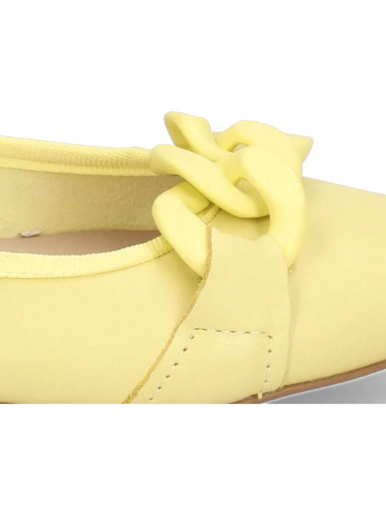 Lazzarini-hladká-koža-baleríny-žltá