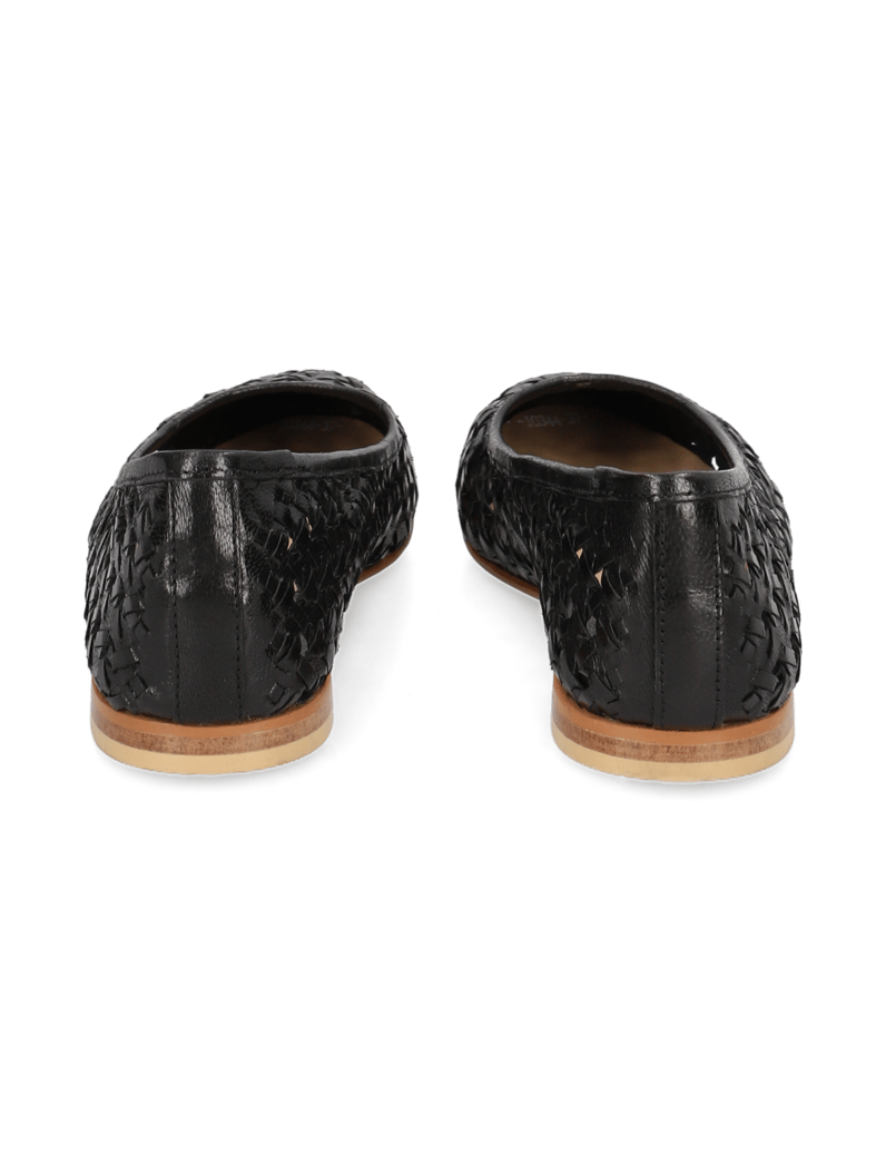 Lazzarini-Glattleder-Ballerina-schwarz