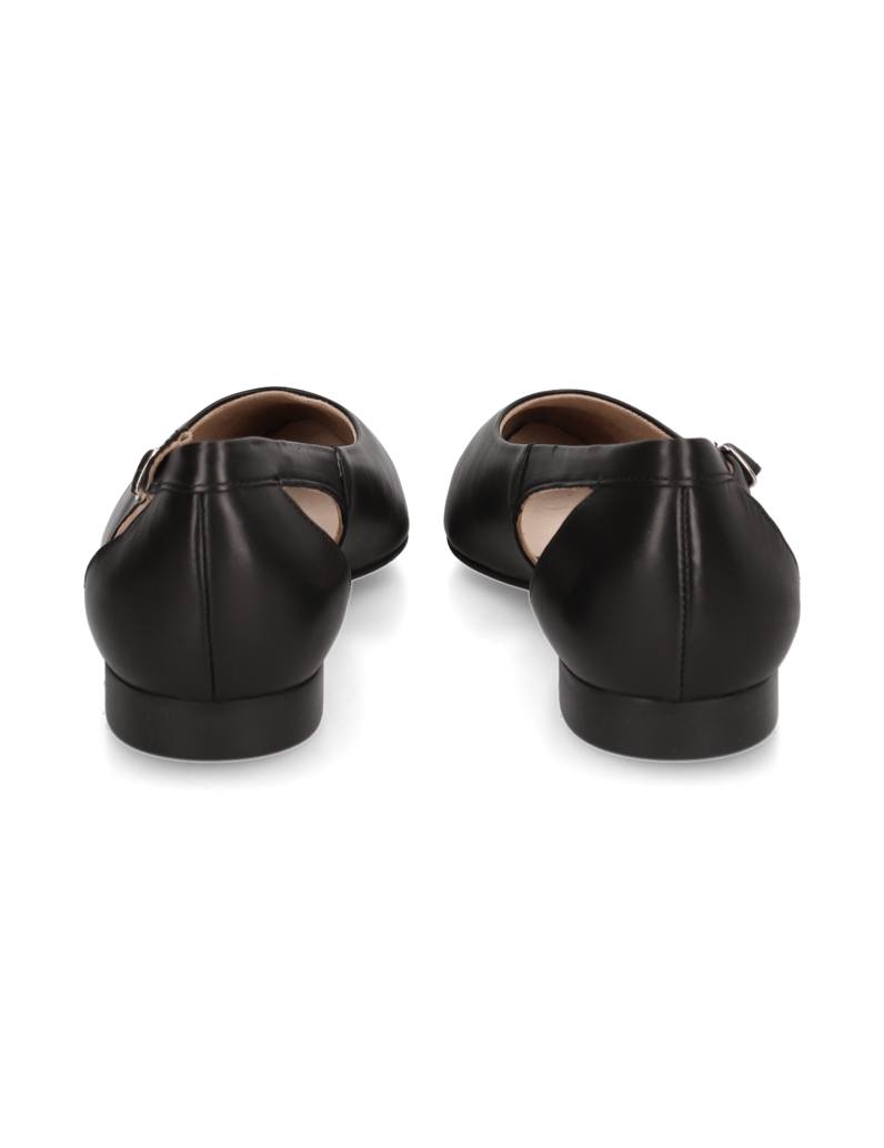 PAUL-GREEN-hladká-koža-baleríny-čierna