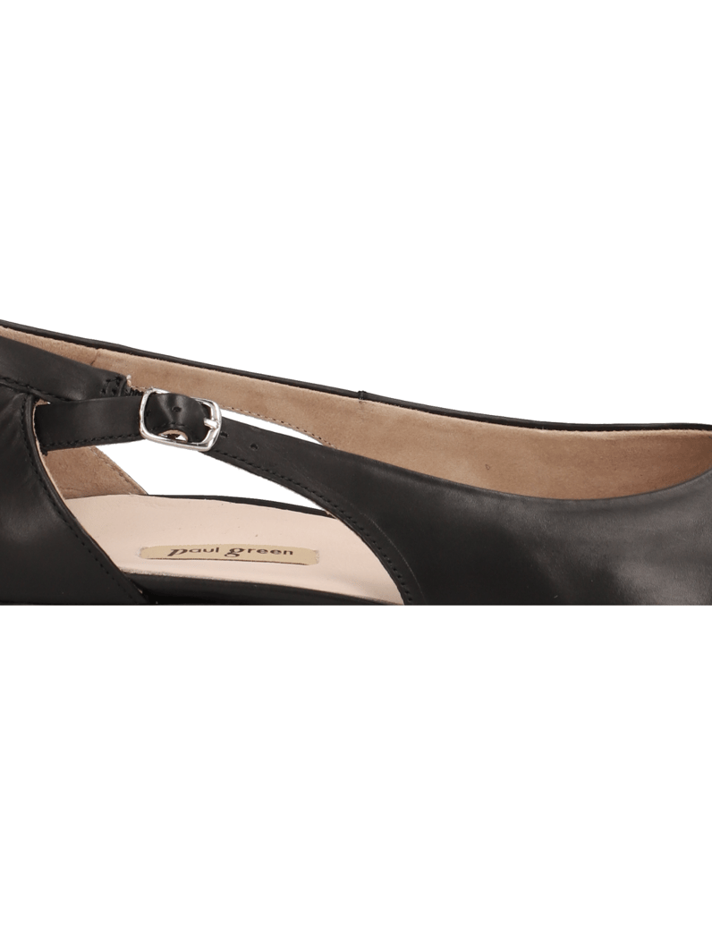PAUL-GREEN-hladká-koža-baleríny-čierna