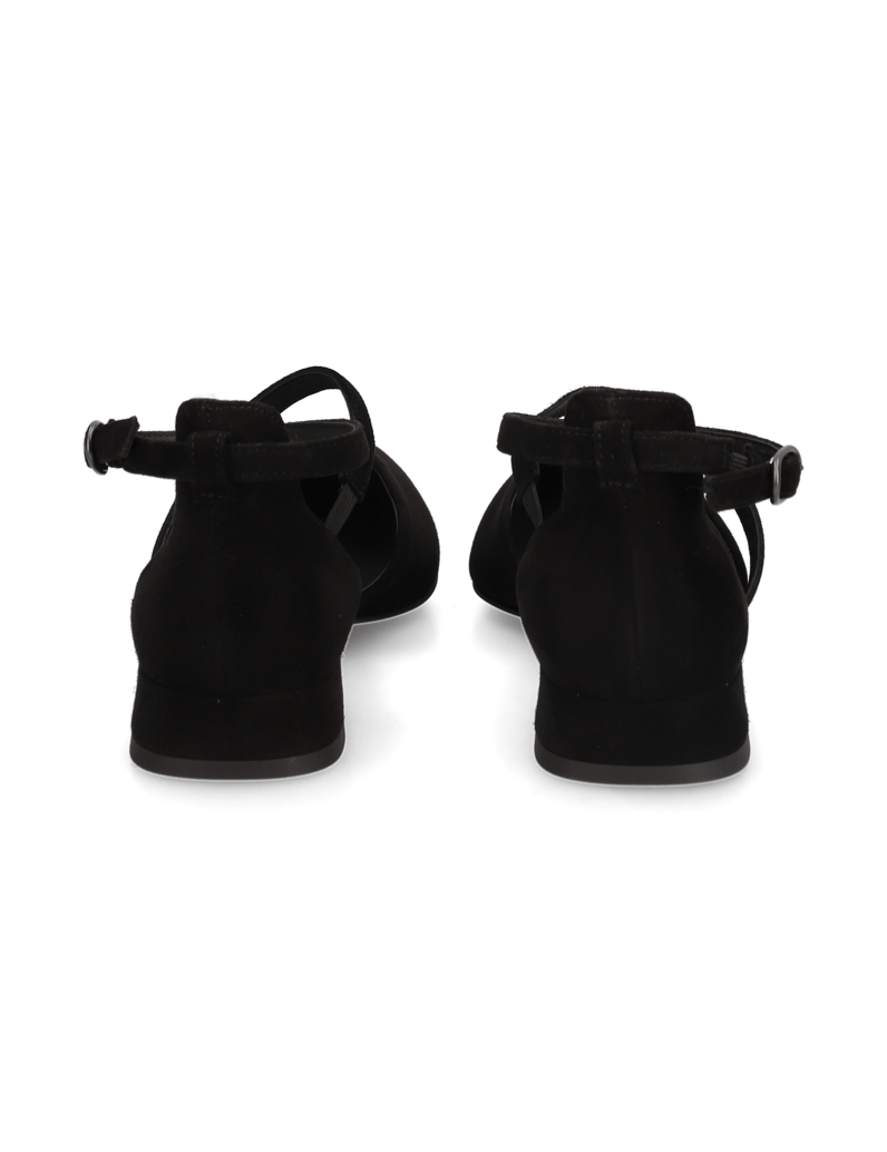 PAUL-GREEN-Veloursleder-Ballerina-schwarz