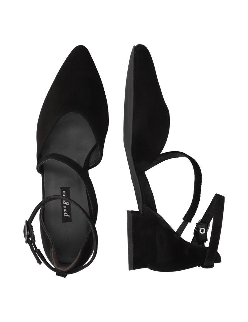 PAUL-GREEN-Veloursleder-Ballerina-schwarz