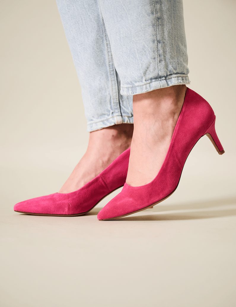 Lazzarini-velúr-Klasické-lodičky-ružová