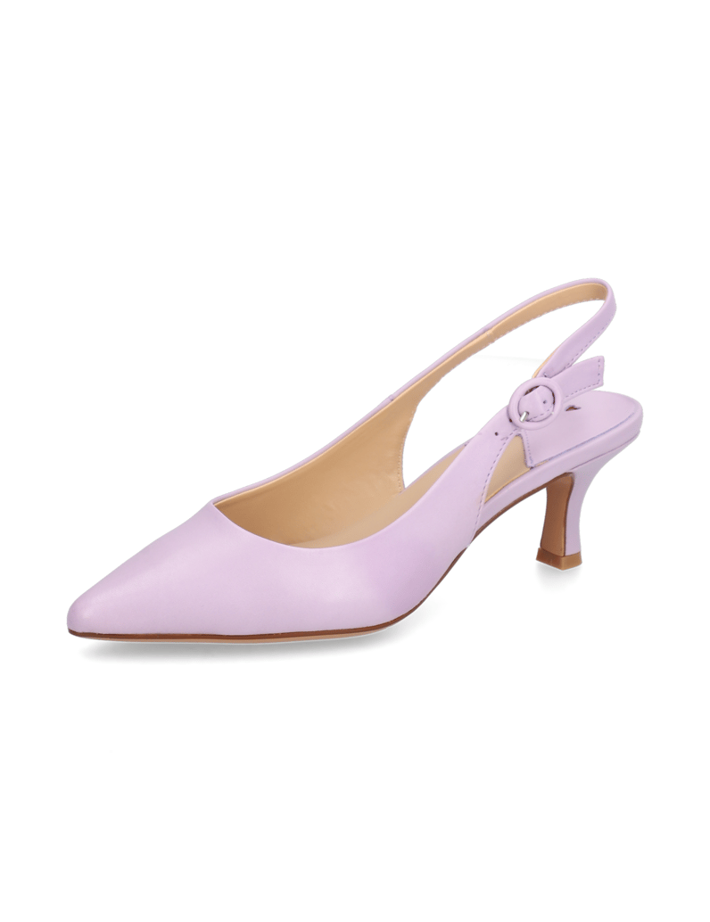 Lazzarini-Glattleder-Slingpumps-lila