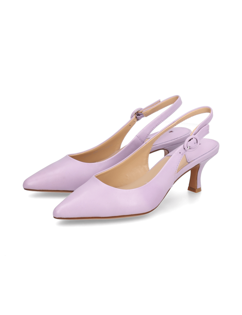 Lazzarini-Glattleder-Slingpumps-lila