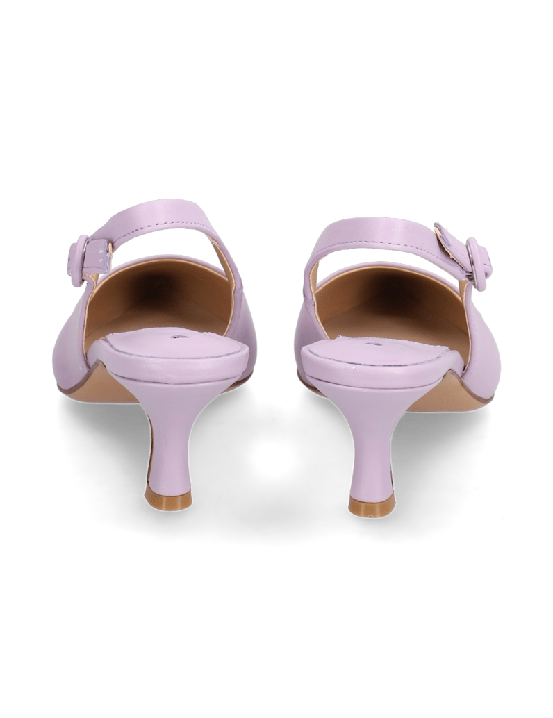 Lazzarini-Glattleder-Slingpumps-lila