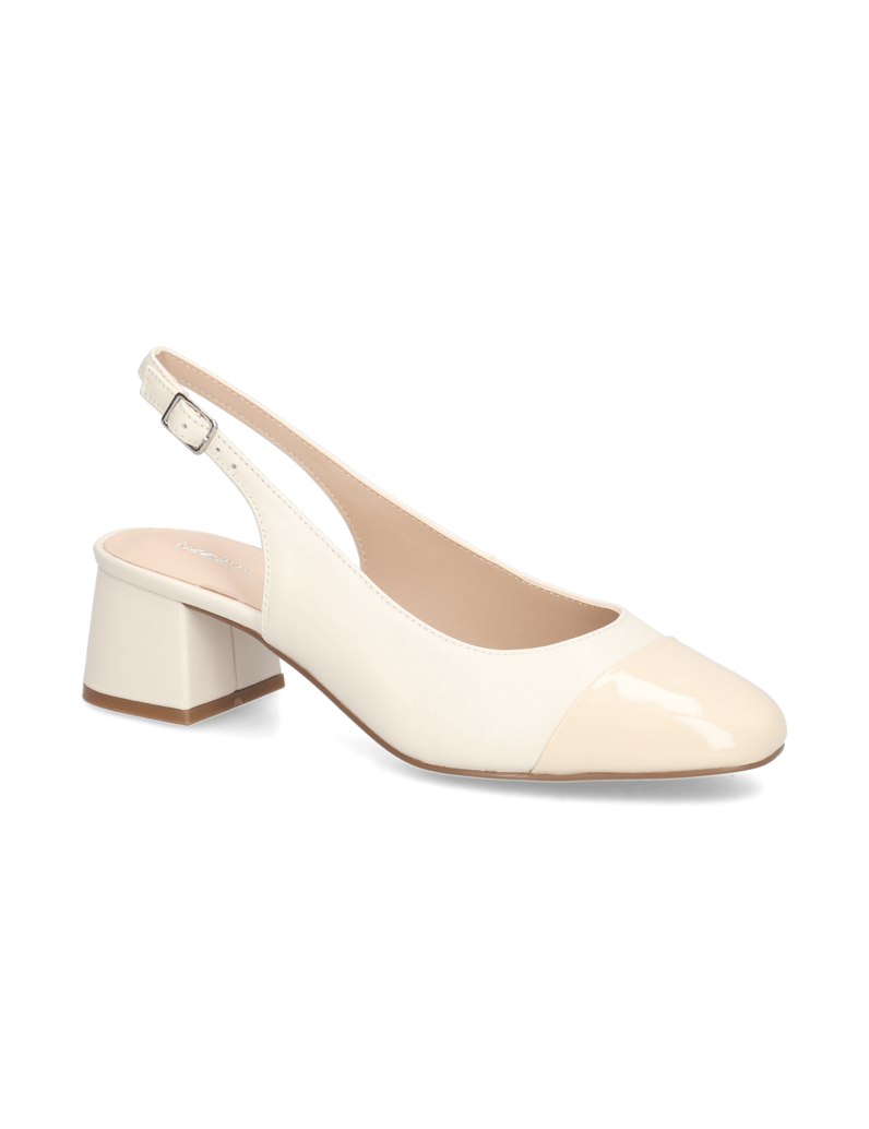 Lazzarini-Glattleder-Slingpumps-beige