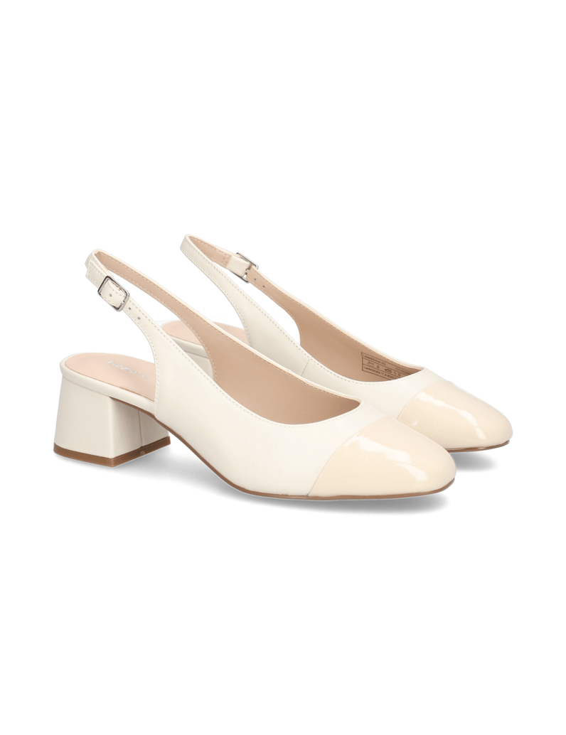 Lazzarini-Glattleder-Slingpumps-beige