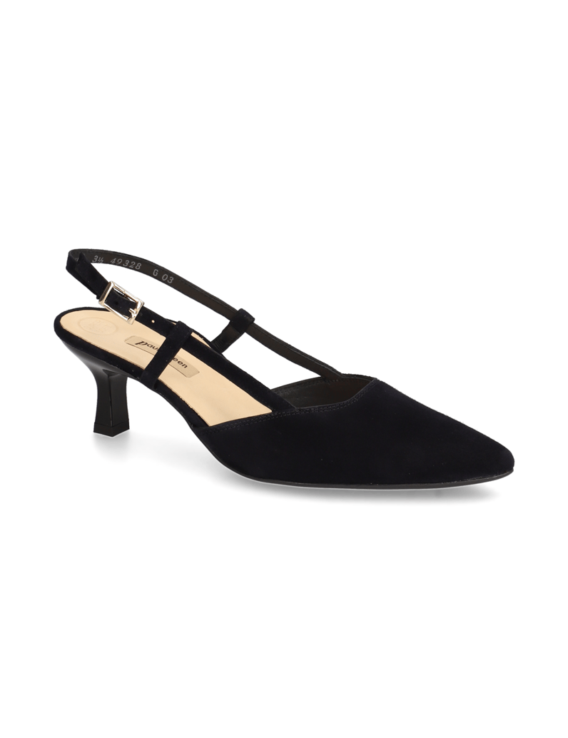 PAUL-GREEN-Veloursleder-Slingpumps