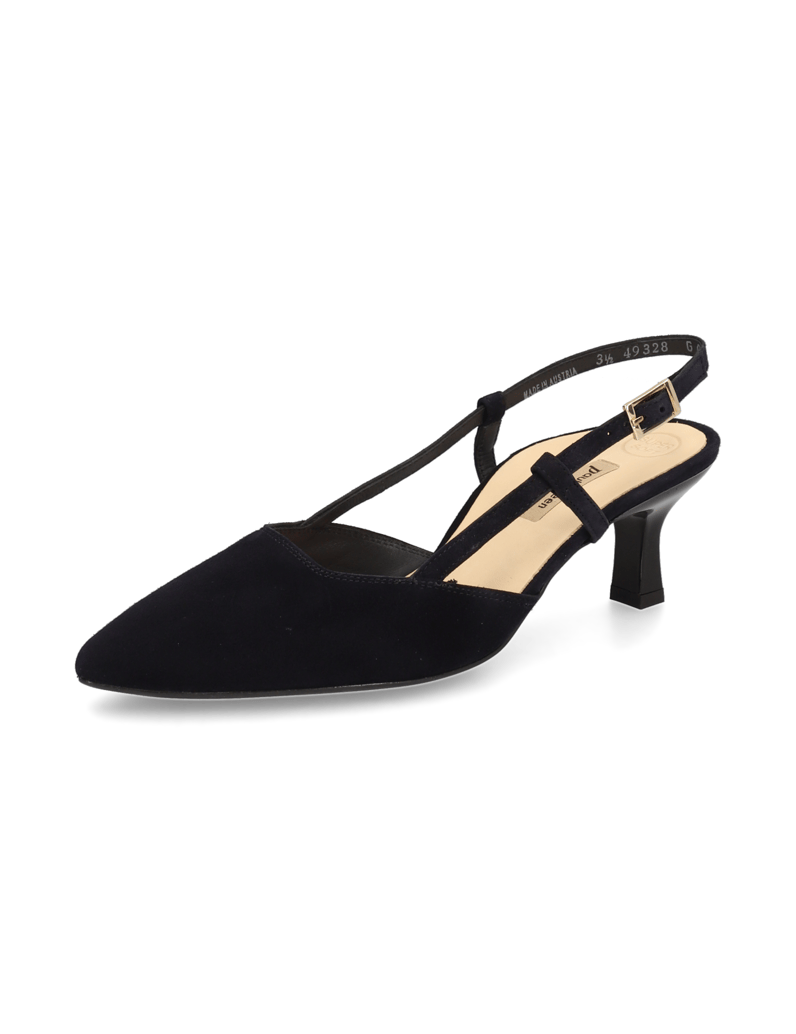 PAUL-GREEN-Veloursleder-Slingpumps