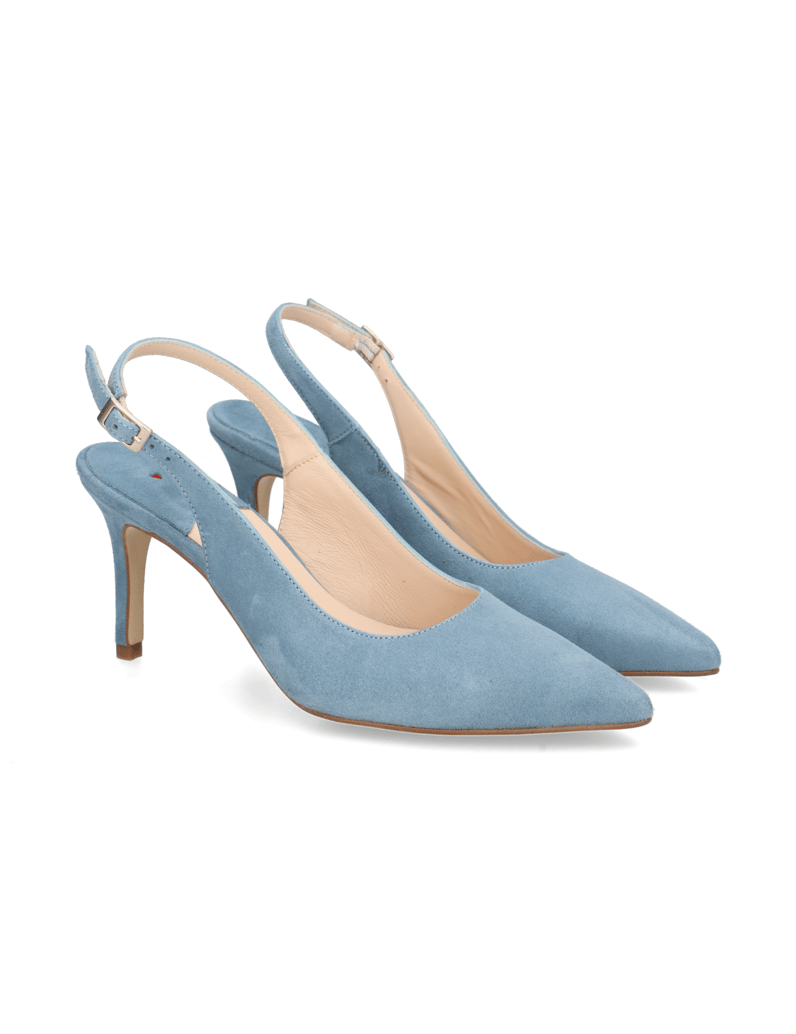 Lazzarini-Veloursleder-Slingpumps
