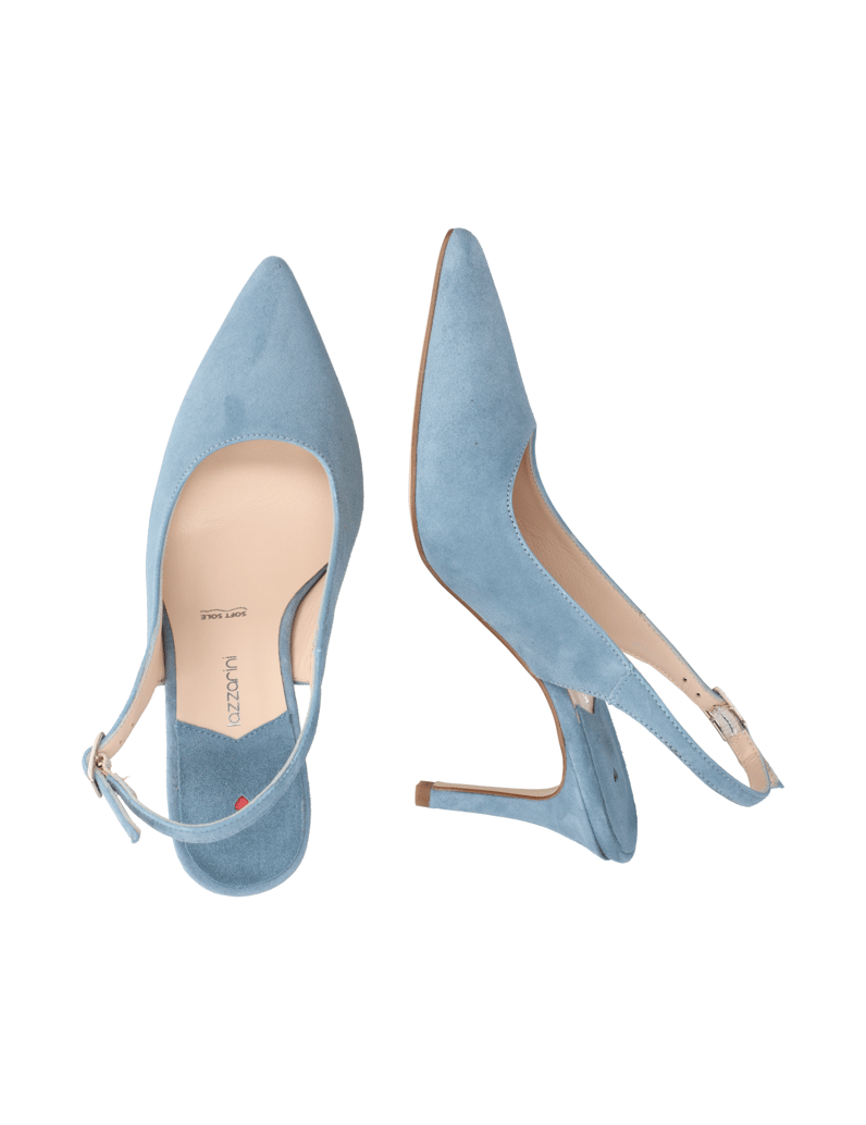 Lazzarini-Veloursleder-Slingpumps