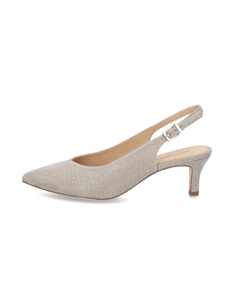 Peter-Kaiser-Textil-Slingpumps-silber