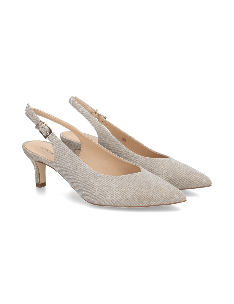 Peter-Kaiser-Textil-Slingpumps-silber