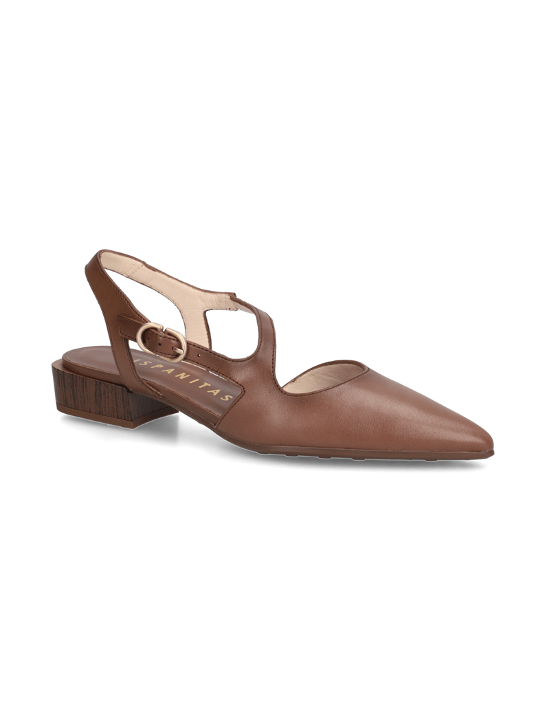 Hispanitas-Sling-balerínky-hnedá