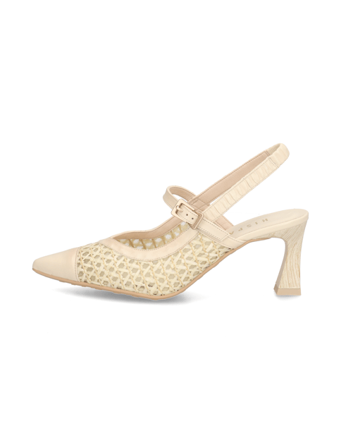 

lodičky s otevřenou patou, Bílá