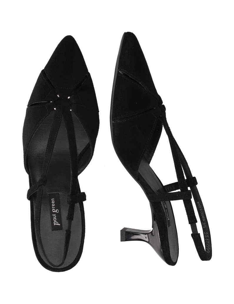 PAUL-GREEN-lodičky-s-otevřenou-patou-černá