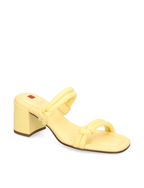 

hladká koža šľapky, Žltá