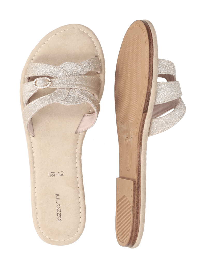 Lazzarini-textil-pantofle-zlatá