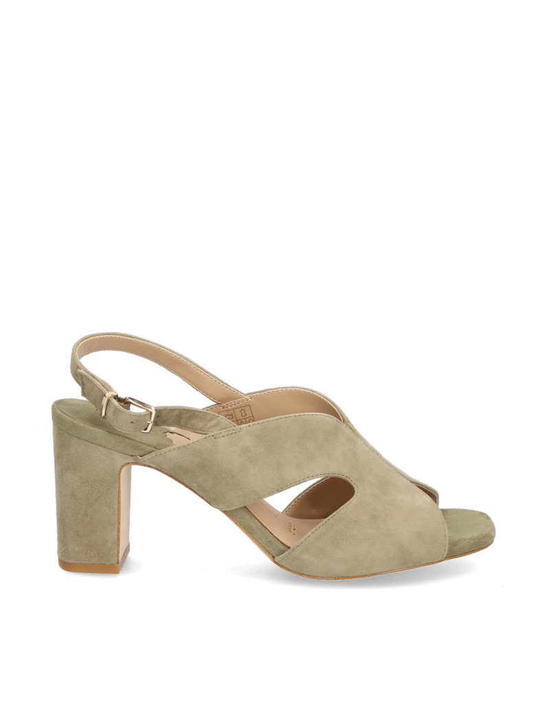Lazzarini-sandály---velur-olivová