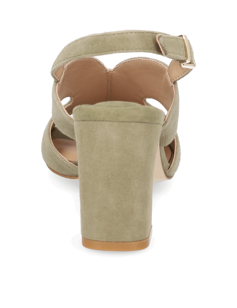 Lazzarini-sandály---velur-olivová