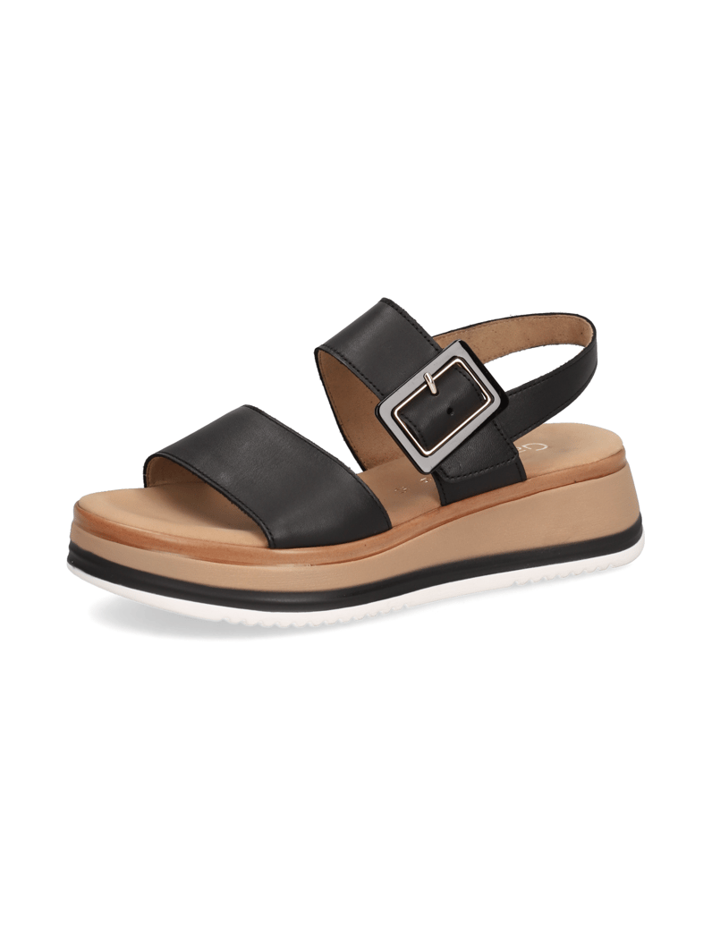 Gabor-Glattleder-Sandale-schwarz