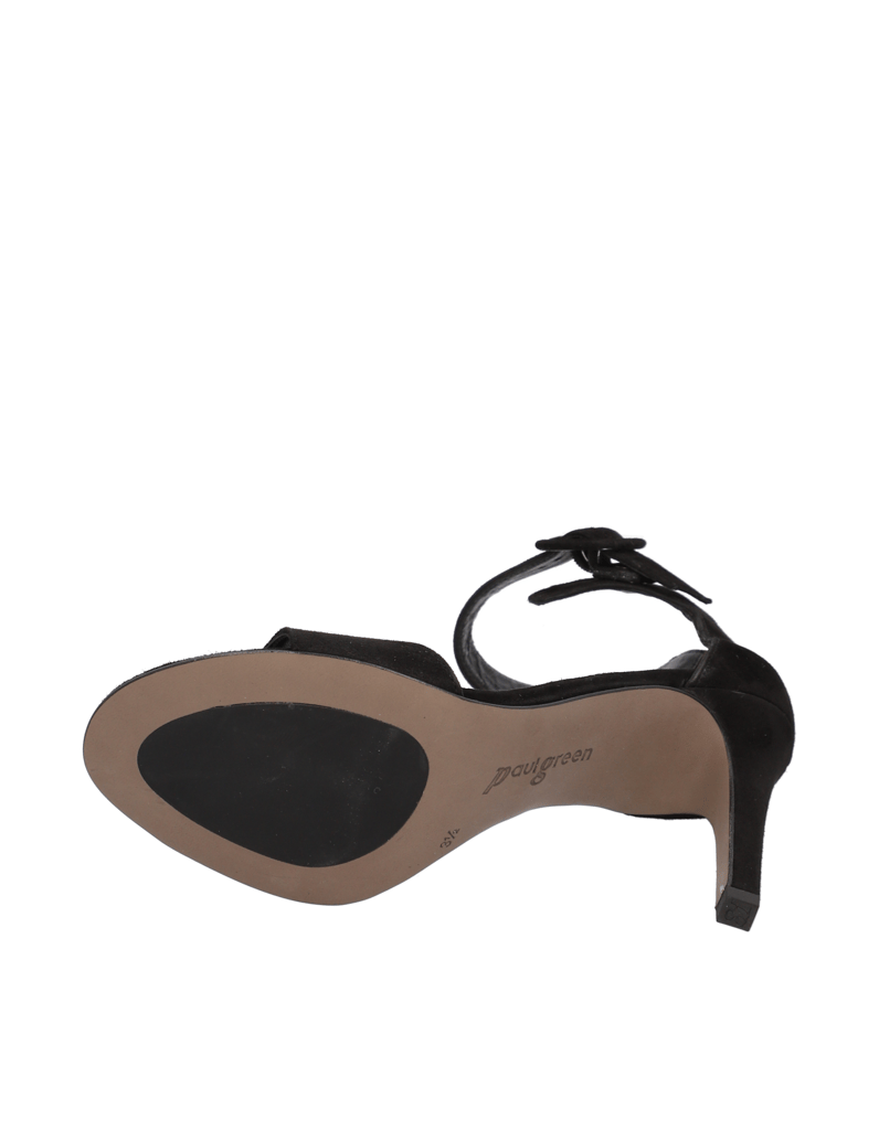 PAUL-GREEN-semiš-usnje-sandali-črna