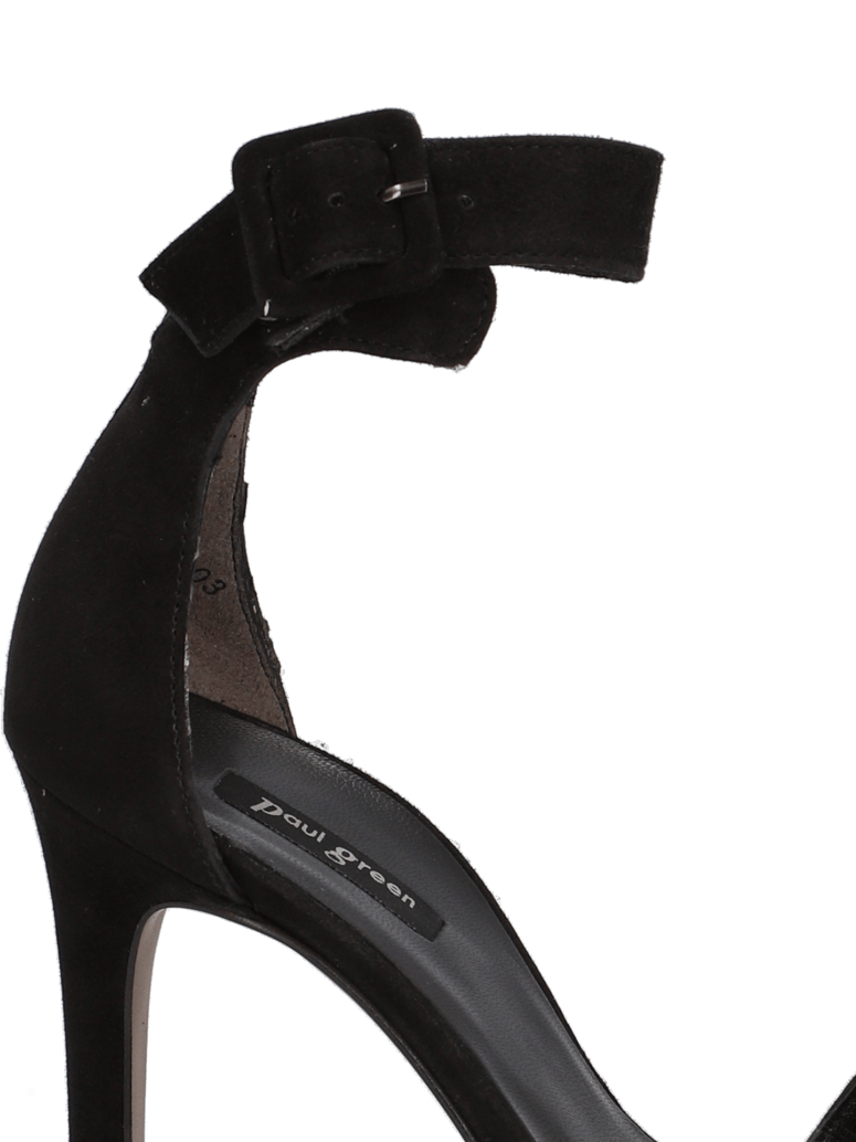 PAUL-GREEN-semiš-usnje-sandali-črna