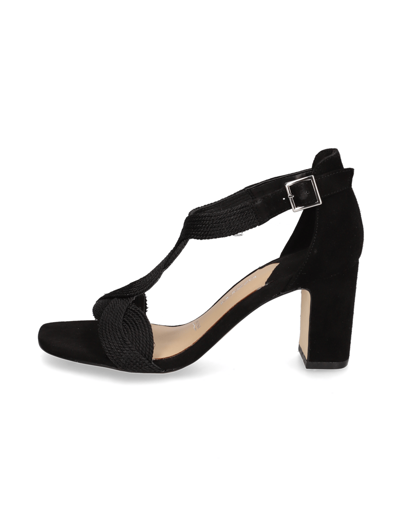 Lazzarini-Lederkombination-Sandale-schwarz