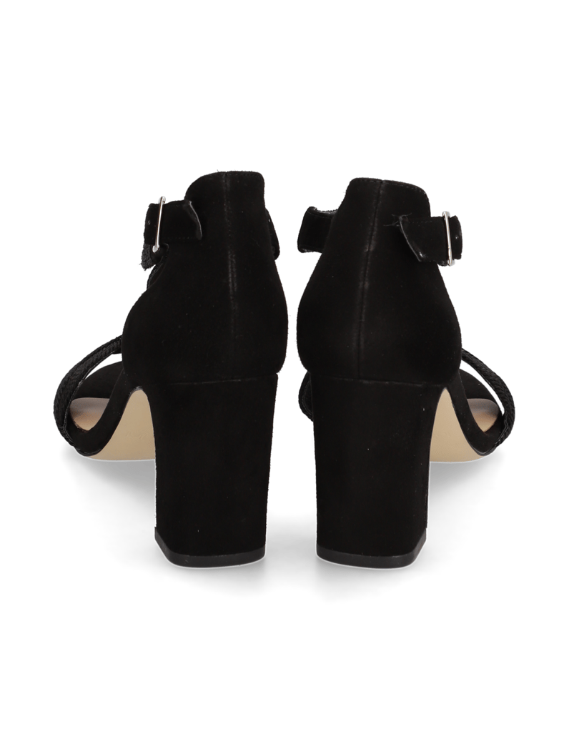 Lazzarini-Lederkombination-Sandale-schwarz