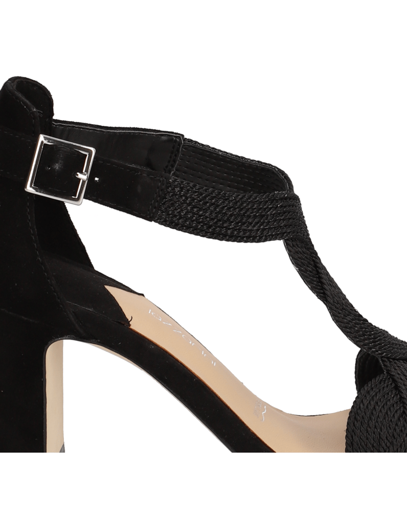 Lazzarini-Lederkombination-Sandale-schwarz