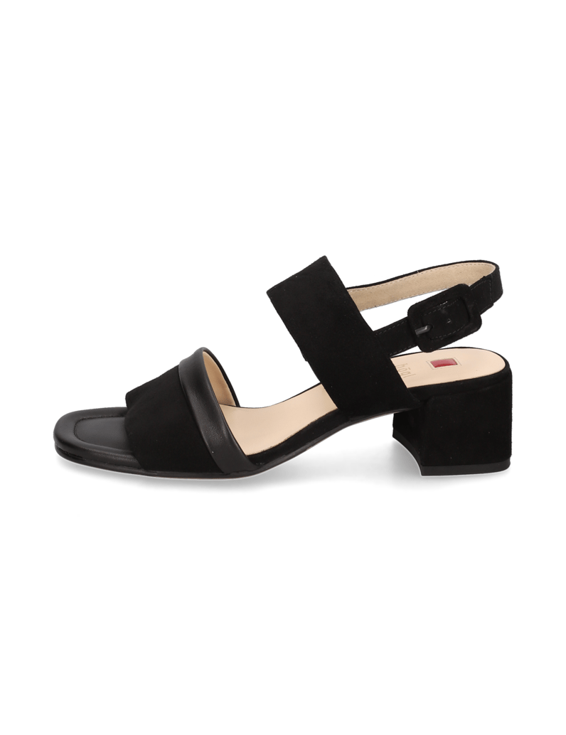Högl-Veloursleder-Sandale-čierna