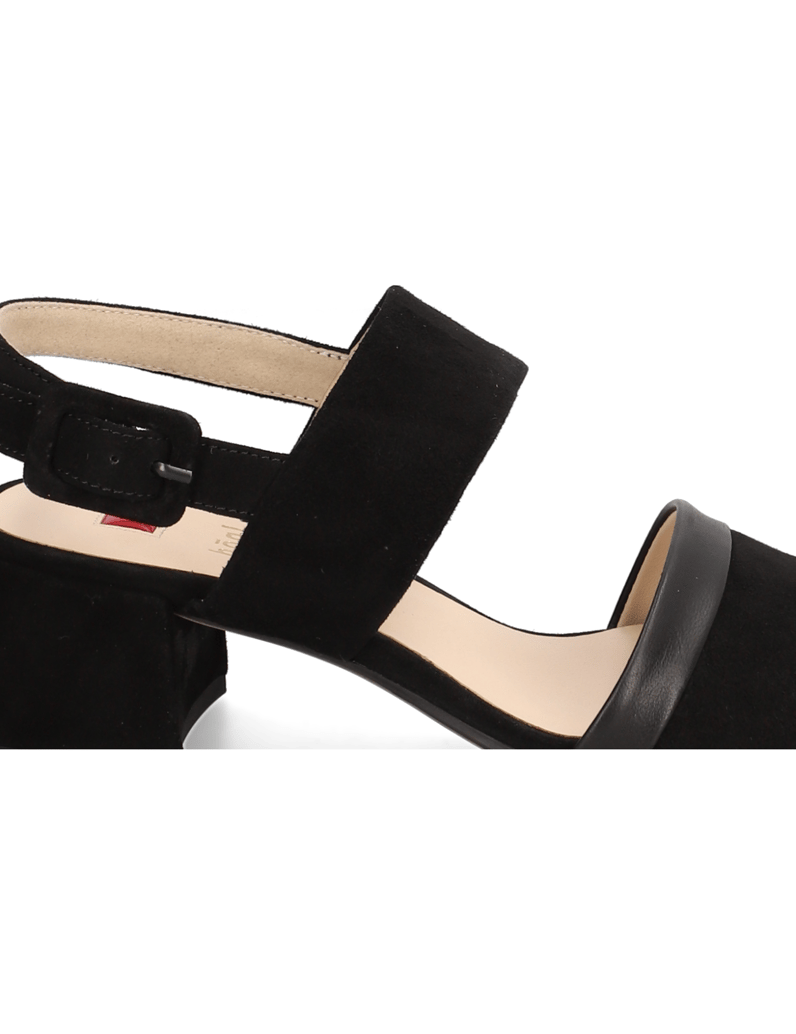 Högl-Veloursleder-Sandale-čierna