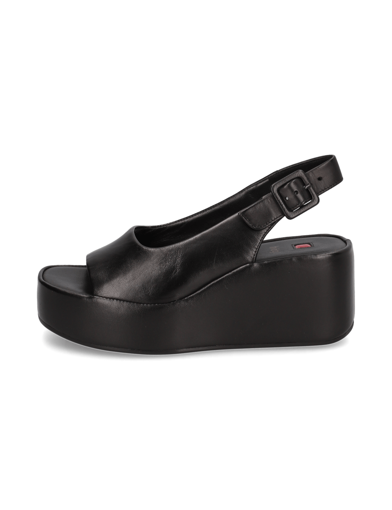 Högl-Glattleder-Keilsandale-schwarz