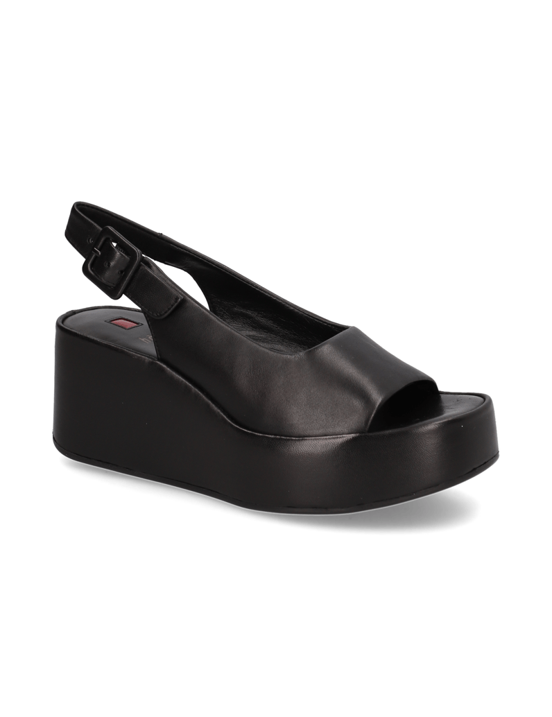 Högl-Glattleder-Keilsandale-schwarz