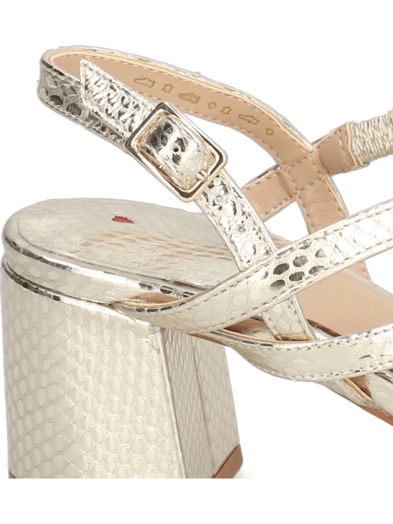 Lazzarini-Glattleder-Sandale-zlatá