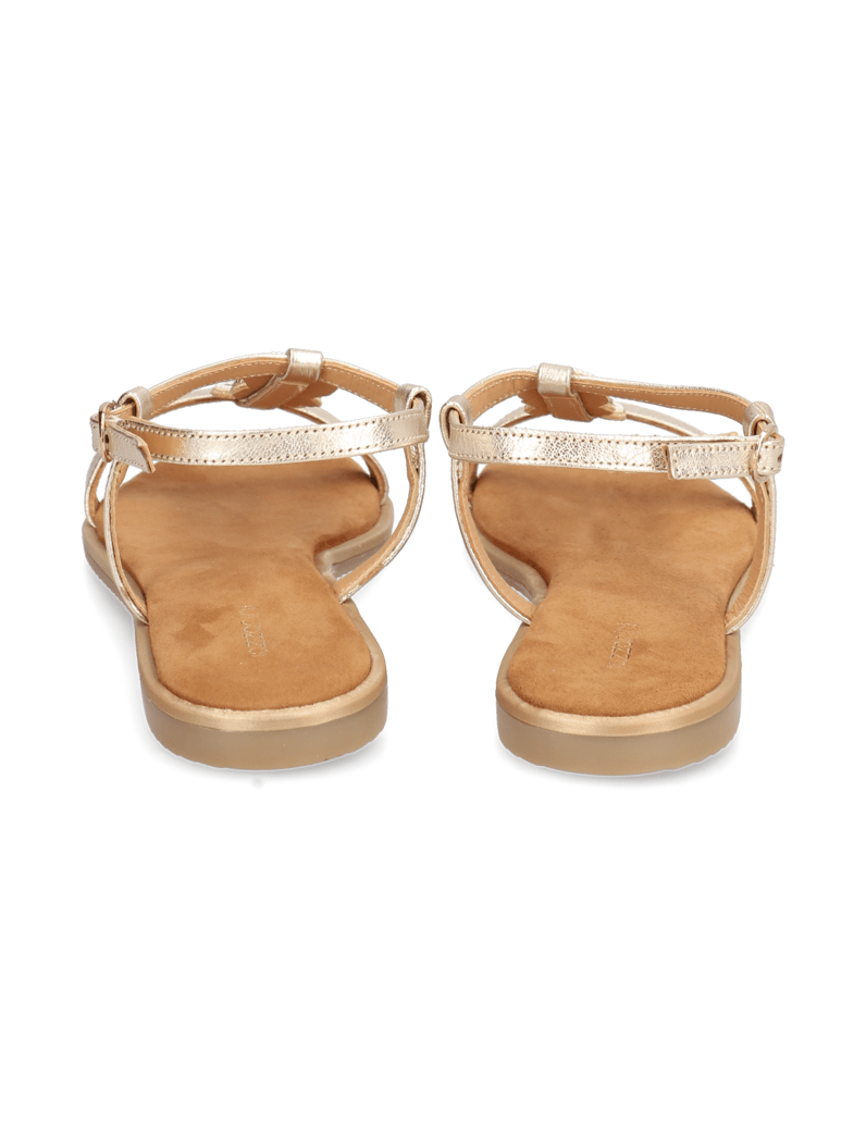 Lazzarini-Glattleder-Sandale-zlatá